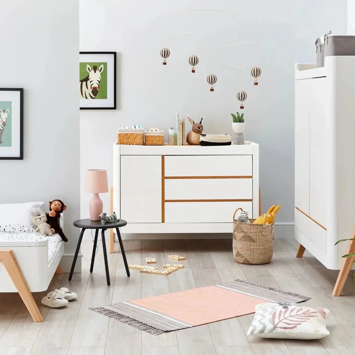Gaia Baby Hera Dresser - Scandi White/Natural | Luxury Home Accessories | Heulog Glow