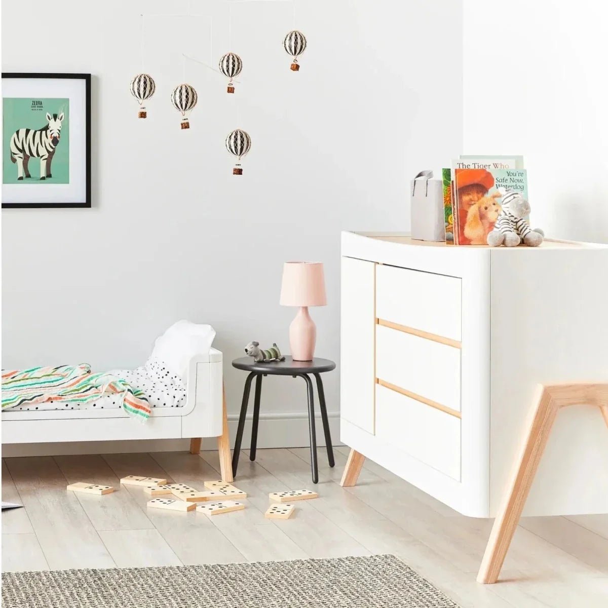 Gaia Baby Hera Dresser - Scandi White/Natural | Luxury Home Accessories | Heulog Glow