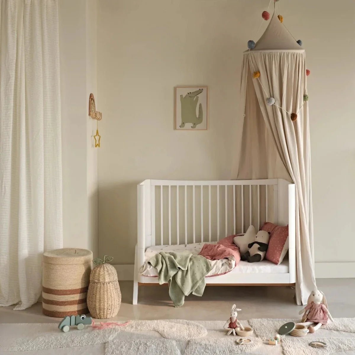 Gaia Baby Hera Fitted Sheet Cot Bed 2 Pack | Luxury Home Accessories | Heulog Glow