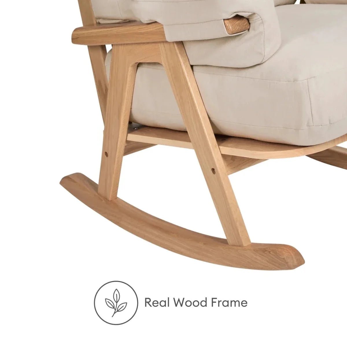 Gaia Baby Hera Rocking Chair - Natural Oak/Barley | Luxury Home Accessories | Heulog Glow
