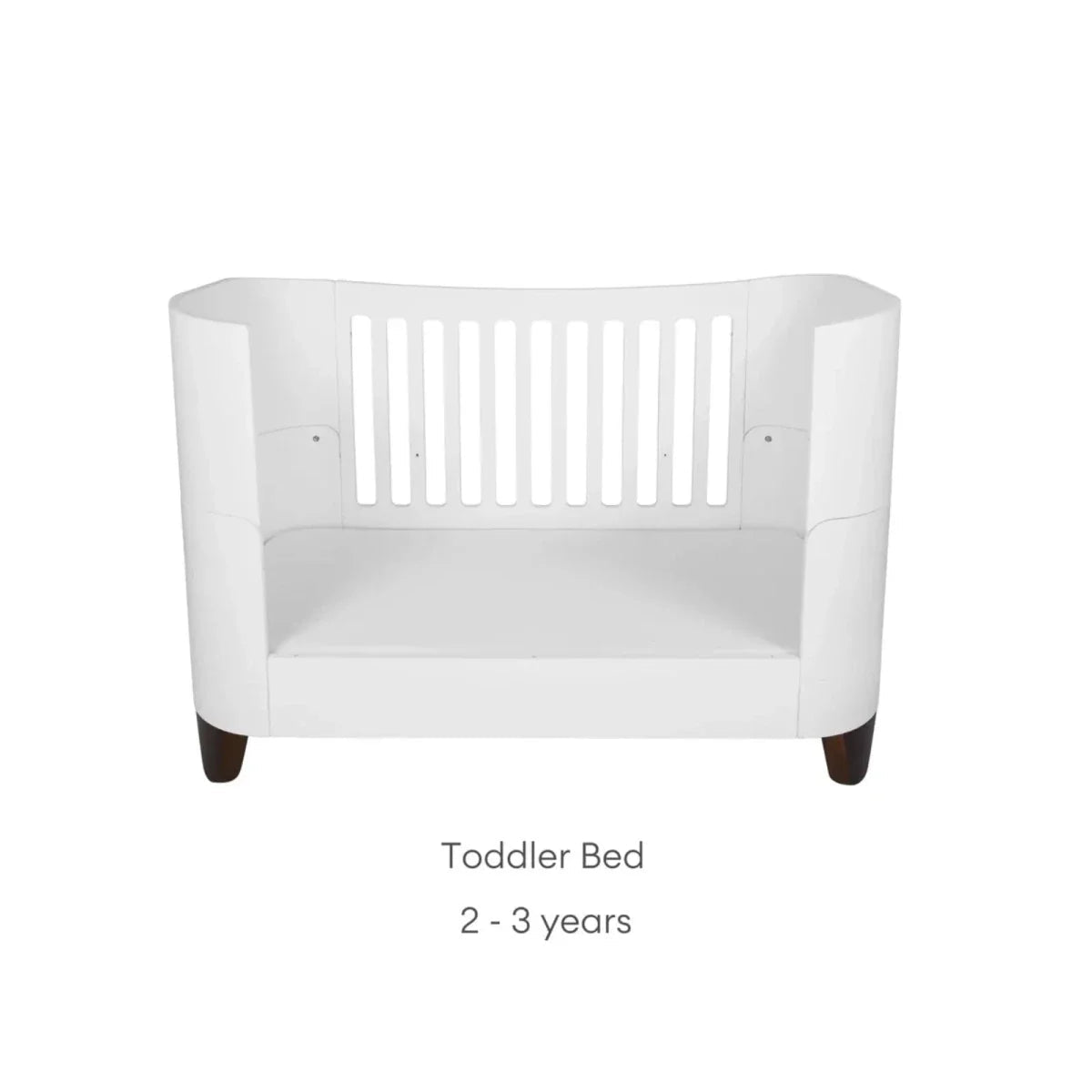 Gaia Baby Serena Cot Bed and Bedside Crib Set - White/Walnut | Luxury Home Accessories | Heulog Glow