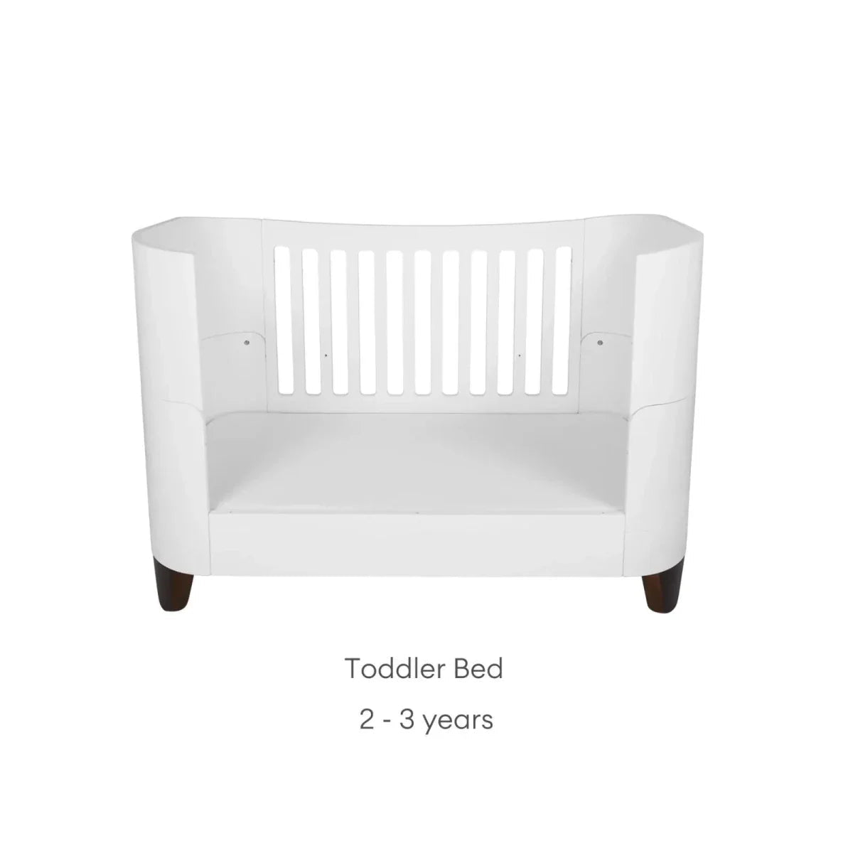 Gaia Baby Serena Cot Bed and Bedside Crib - White/Walnut | Luxury Home Accessories | Heulog Glow