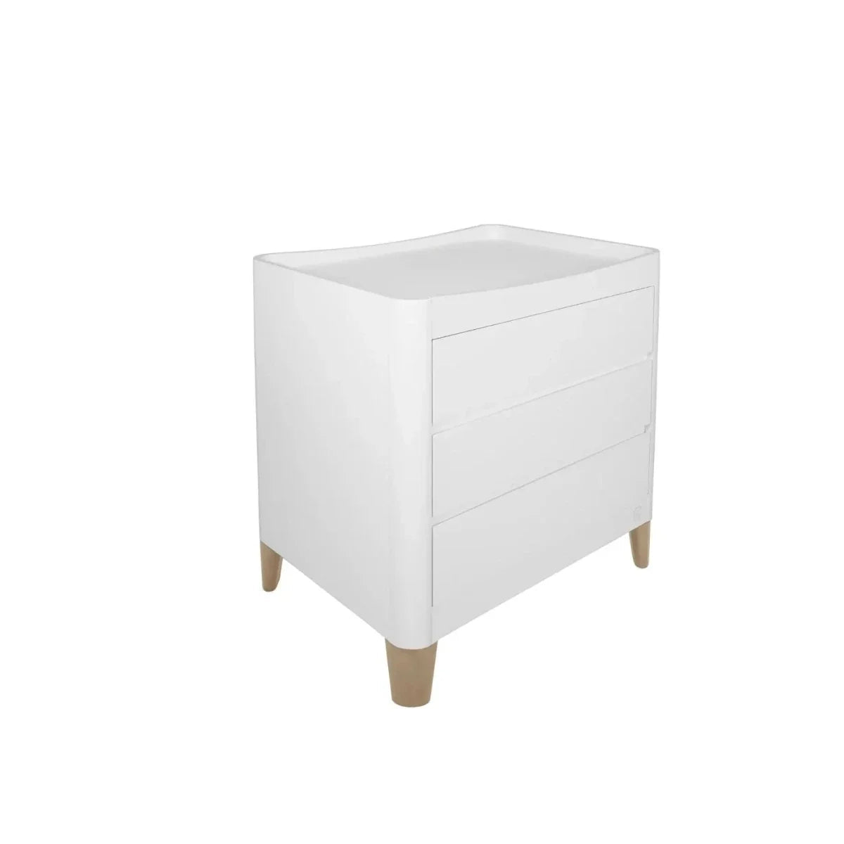 Gaia Baby Serena Dresser - White/Natural | Luxury Home Accessories | Heulog Glow