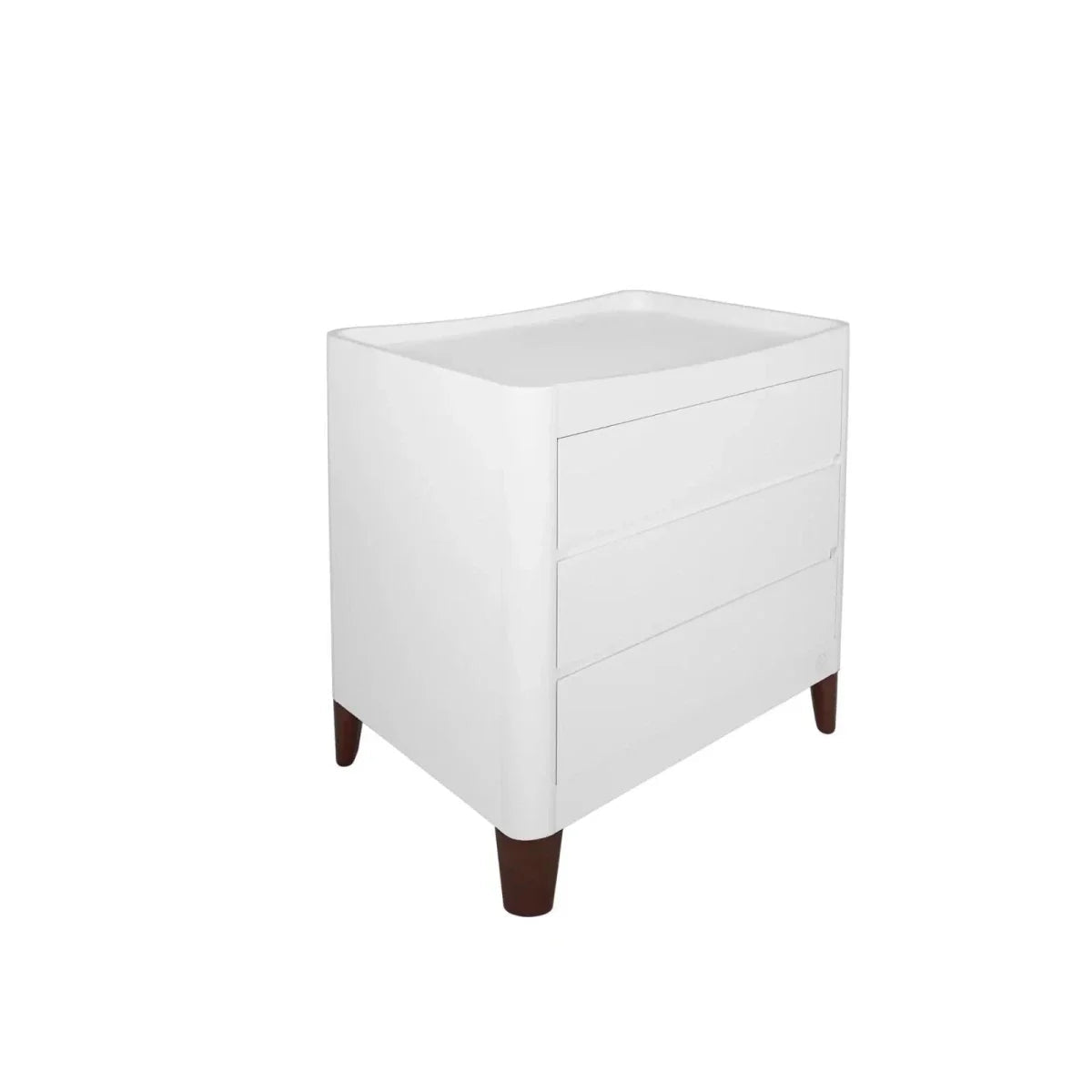 Gaia Baby Serena Dresser - White/Walnut | Luxury Home Accessories | Heulog Glow