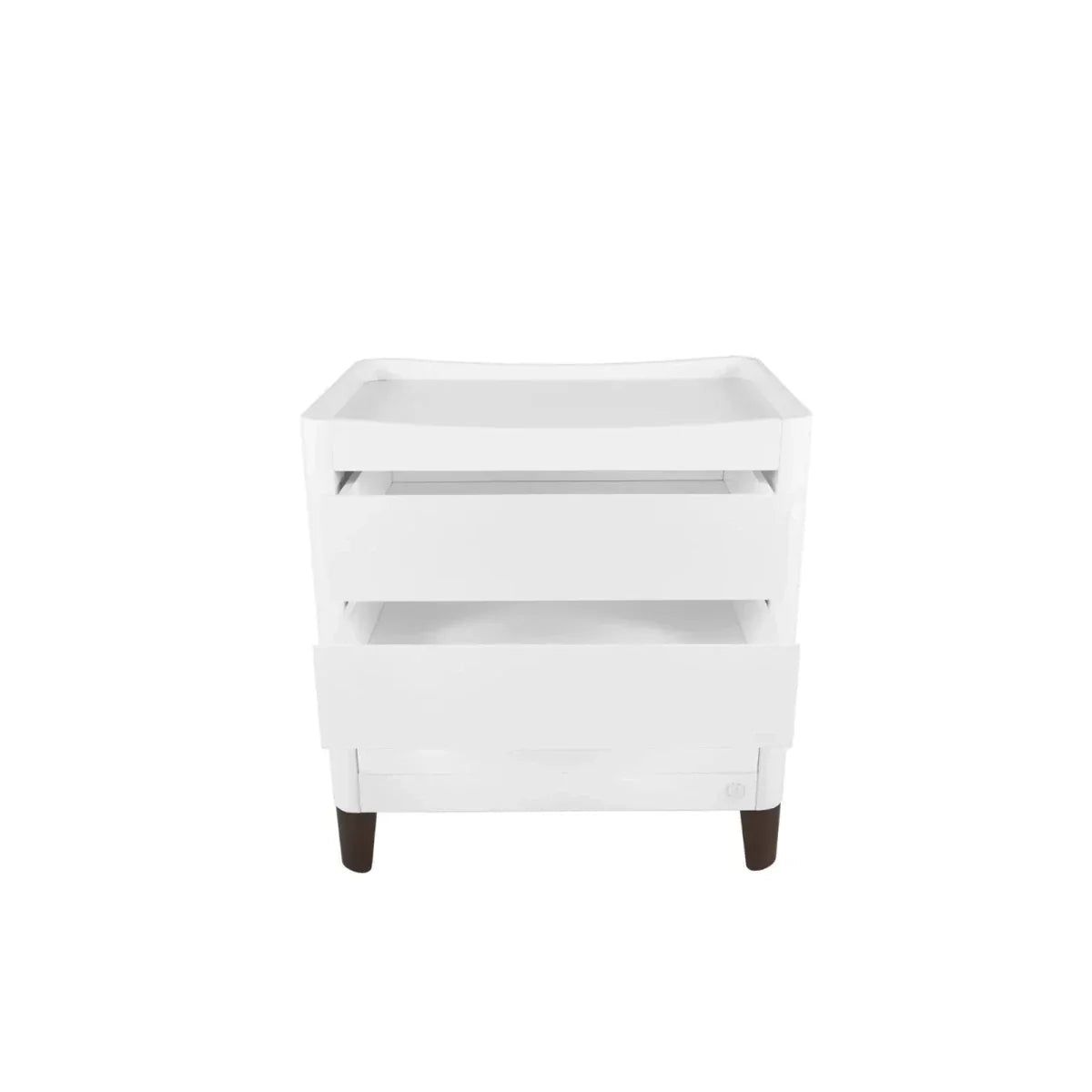 Gaia Baby Serena Dresser - White/Walnut | Luxury Home Accessories | Heulog Glow