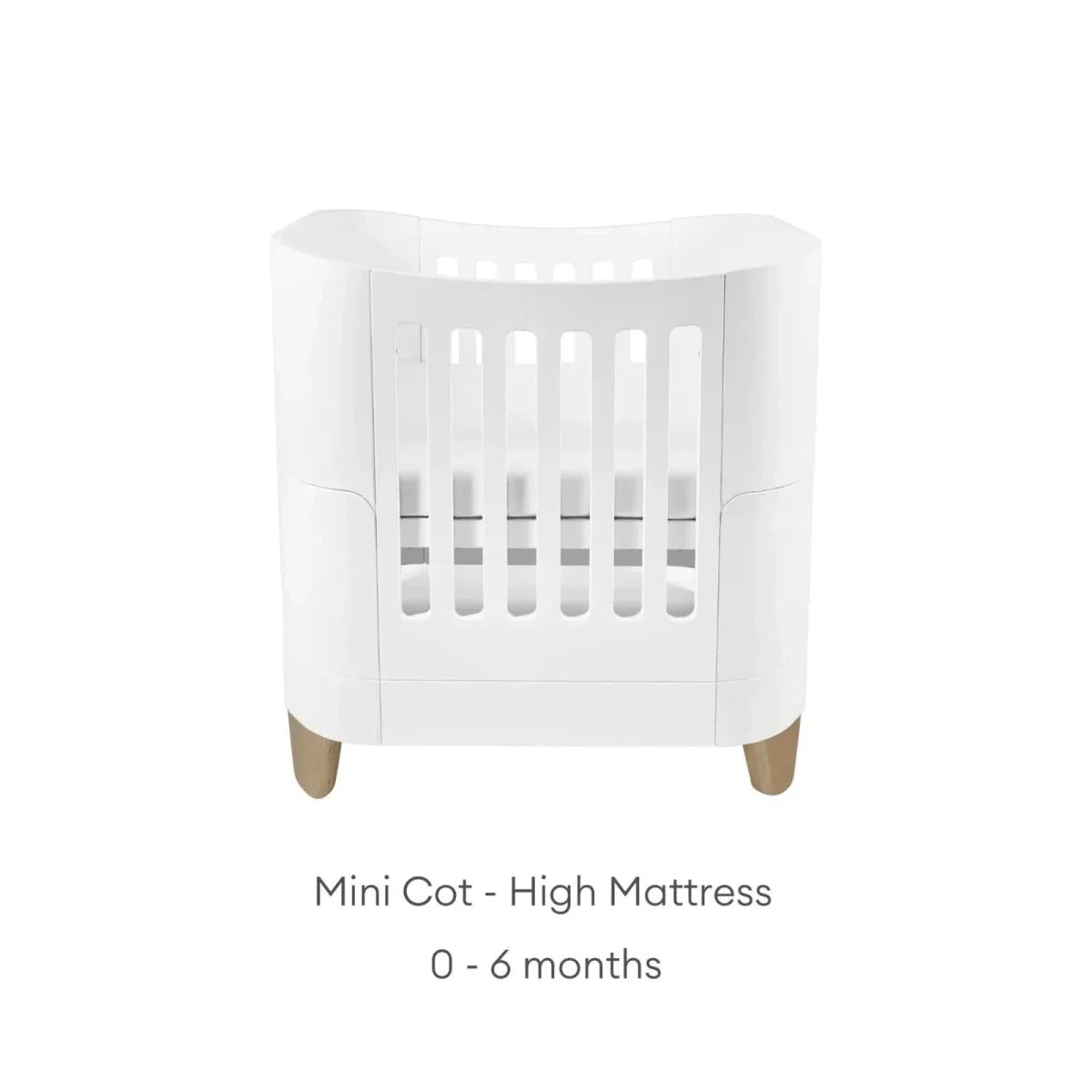 Gaia Baby Serena Mini Cot & Dresser Room Set - White/Natural | Luxury Home Accessories | Heulog Glow