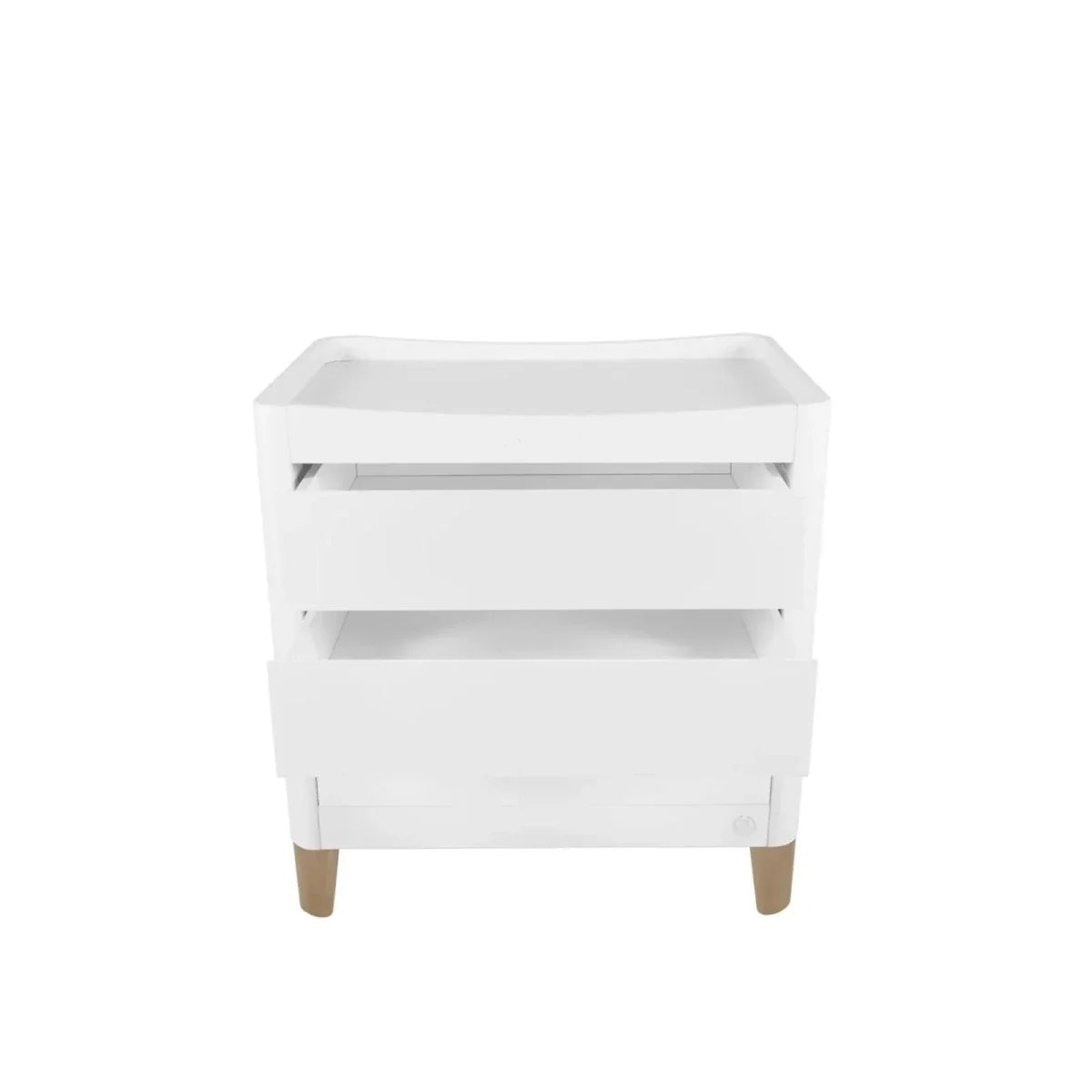 Gaia Baby Serena Mini Cot & Dresser Room Set - White/Natural | Luxury Home Accessories | Heulog Glow