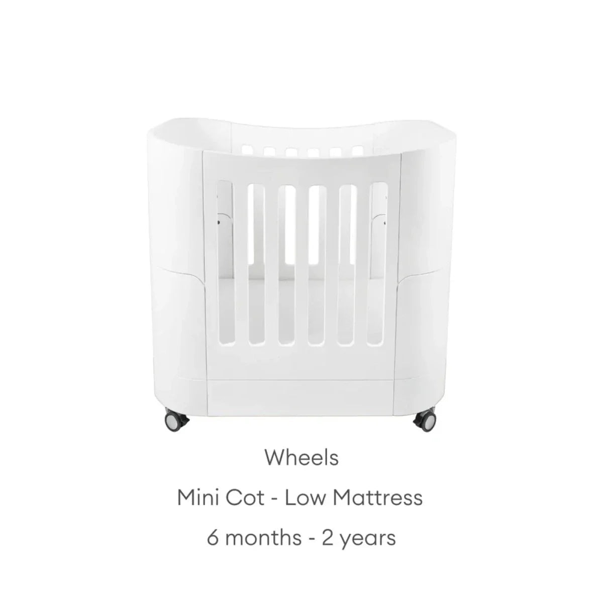 Gaia Baby Serena Mini Cot & Dresser Room Set - White/Natural | Luxury Home Accessories | Heulog Glow