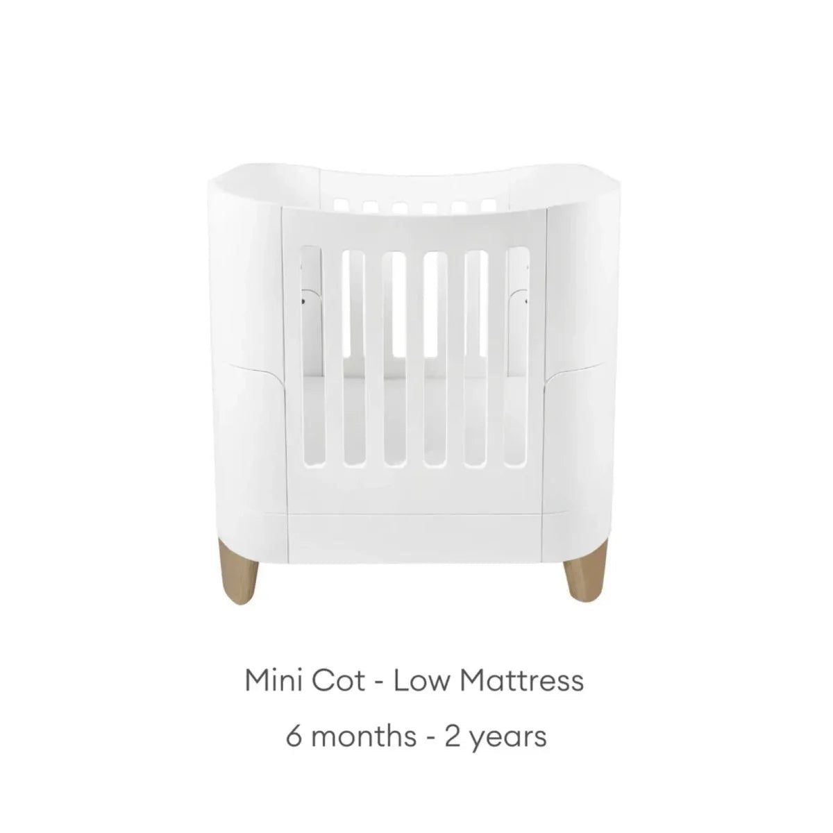 Gaia Baby Serena Mini Cot & Dresser Room Set - White/Natural | Luxury Home Accessories | Heulog Glow