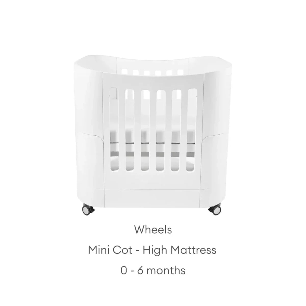 Gaia Baby Serena Mini Cot & Dresser Room Set - White/Natural | Luxury Home Accessories | Heulog Glow