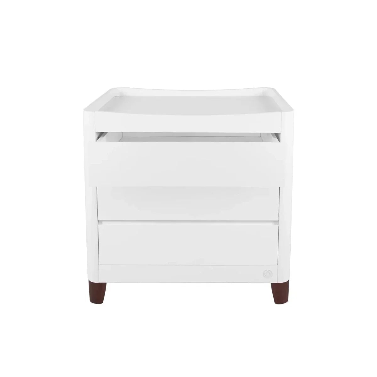 Gaia Baby Serena Mini Cot & Dresser Room Set - White/Walnut | Luxury Home Accessories | Heulog Glow