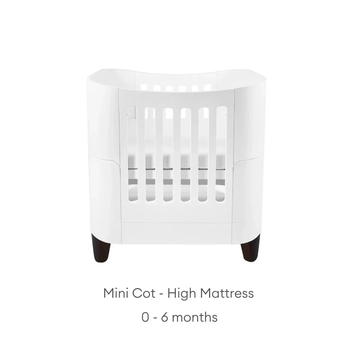 Gaia Baby Serena Mini Cot & Dresser Room Set - White/Walnut | Luxury Home Accessories | Heulog Glow