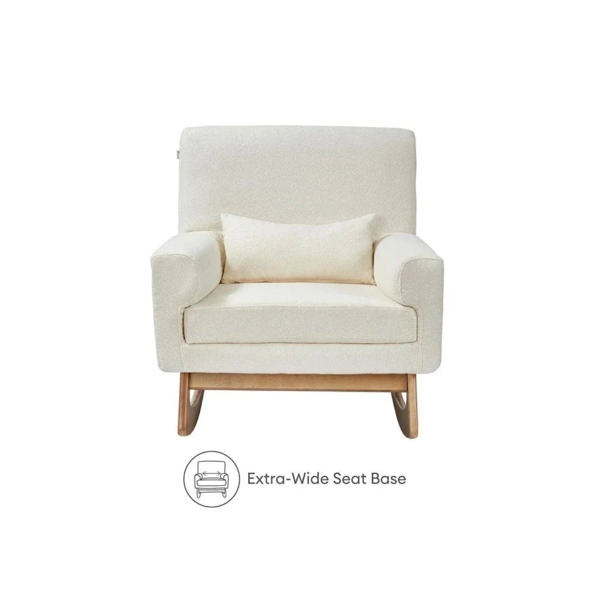 Gaia Baby Serena Rocking & Nursing Chair - Chalk Boucle | Luxury Home Accessories | Heulog Glow