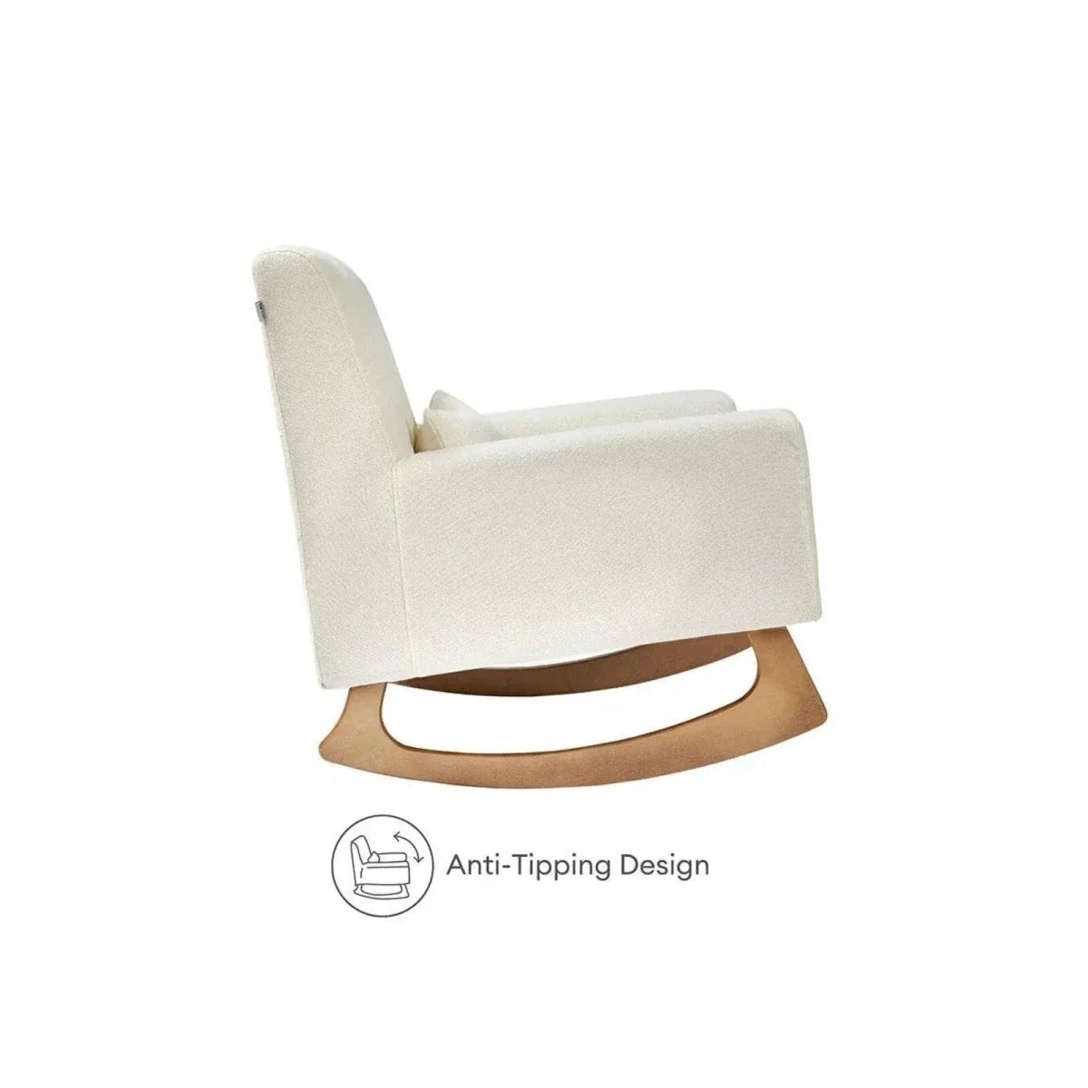 Gaia Baby Serena Rocking & Nursing Chair - Chalk Boucle | Luxury Home Accessories | Heulog Glow