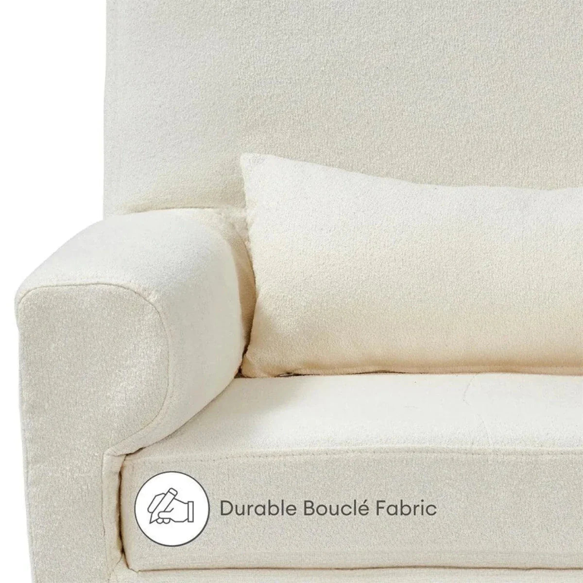 Gaia Baby Serena Rocking & Nursing Chair - Chalk Boucle | Luxury Home Accessories | Heulog Glow