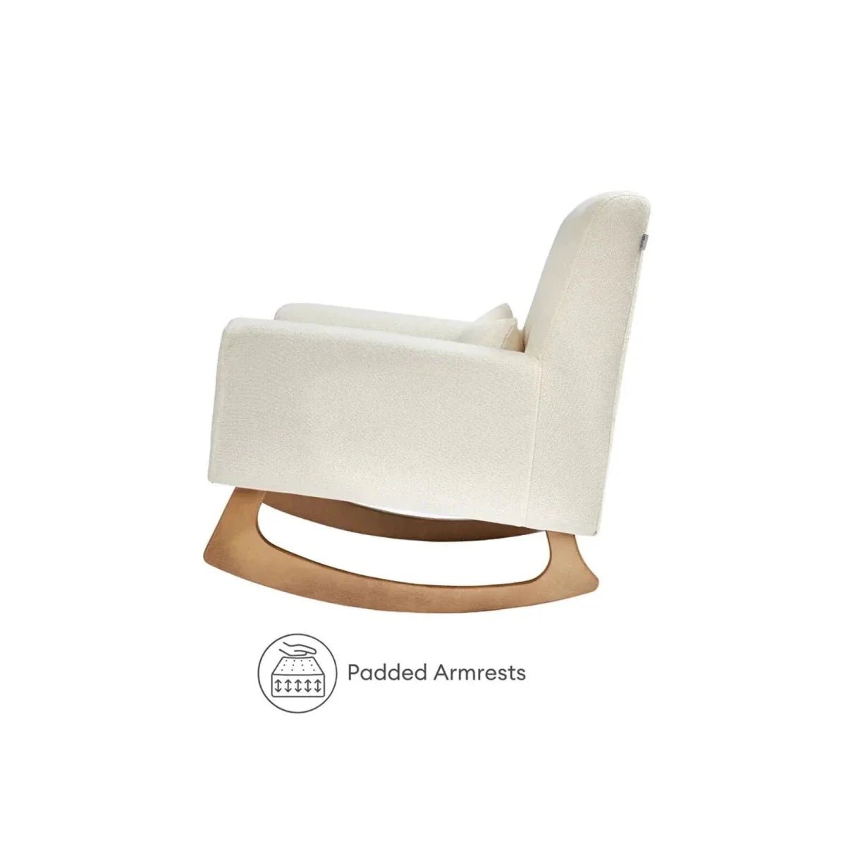 Gaia Baby Serena Rocking & Nursing Chair - Chalk Boucle | Luxury Home Accessories | Heulog Glow