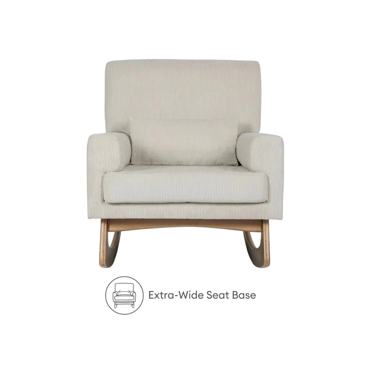 Gaia Baby Serena Rocking & Nursing Chair - Ecru Corduroy | Luxury Home Accessories | Heulog Glow