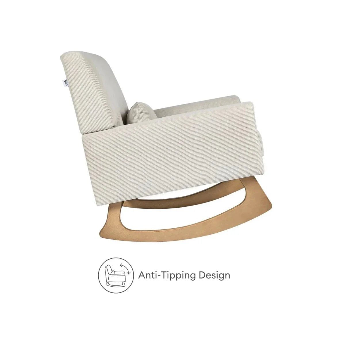 Gaia Baby Serena Rocking & Nursing Chair - Ecru Corduroy | Luxury Home Accessories | Heulog Glow
