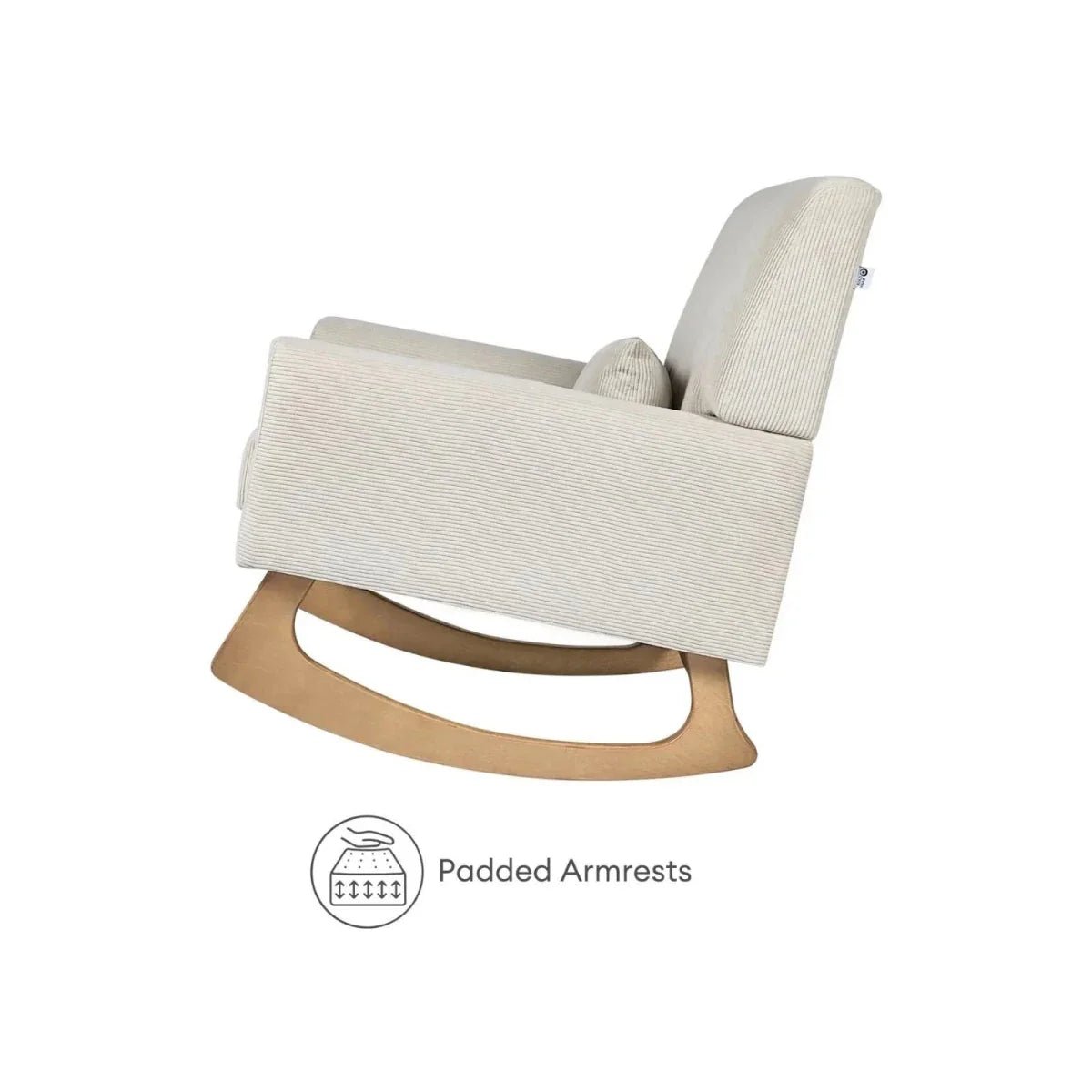 Gaia Baby Serena Rocking & Nursing Chair - Ecru Corduroy | Luxury Home Accessories | Heulog Glow