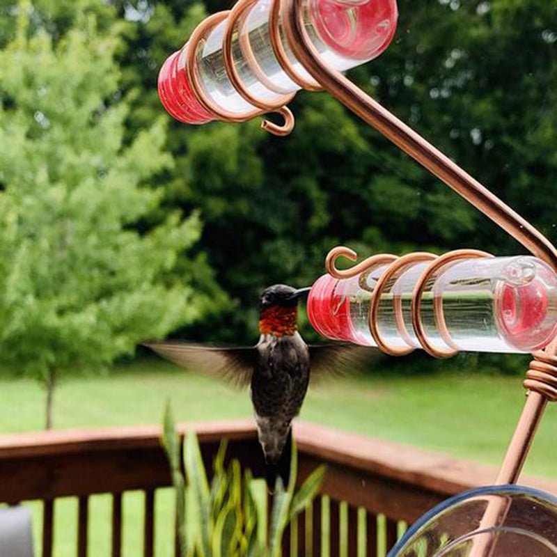 Garden Bird Feeder Supplies Hummingbird Feeder Drinker Suction Cup Easy To Clean Deck Garden Decor Bird Feeders for Wild Birds | Luxury Home Accessories | Heulog Glow