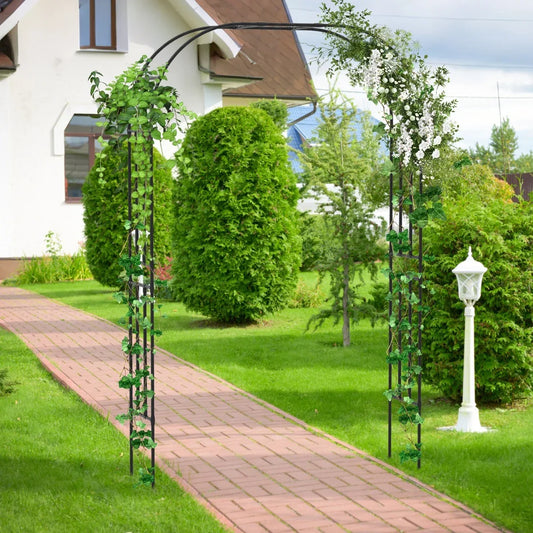 Garden Arch Trellis Grape Vine Flower Support for Lawn Patio