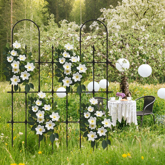 146 cm L x 186 cm H Garden Rose Arch Trellis for Climbing Plants