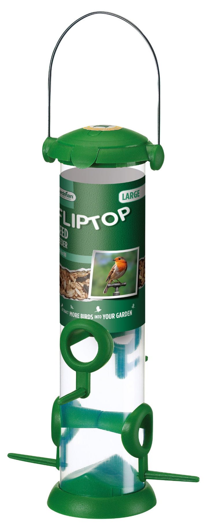 Gardman Flip Top Large Seed Feeder | Luxury Home Accessories | Heulog Glow