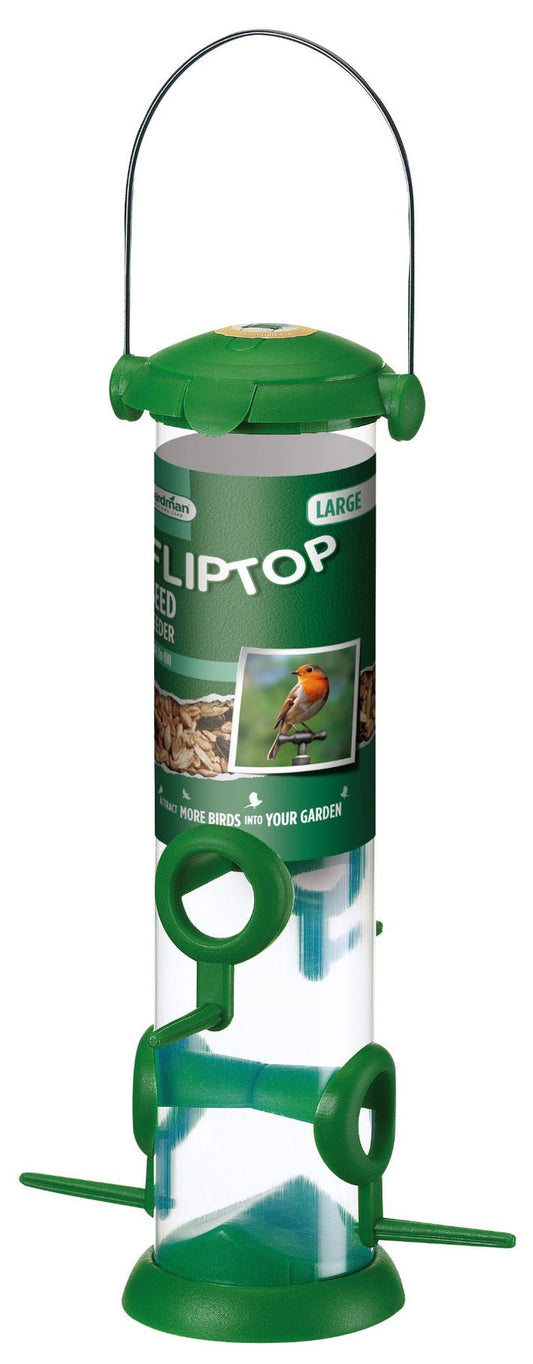 Gardman Flip Top Large Seed Feeder | Luxury Home Accessories | Heulog Glow