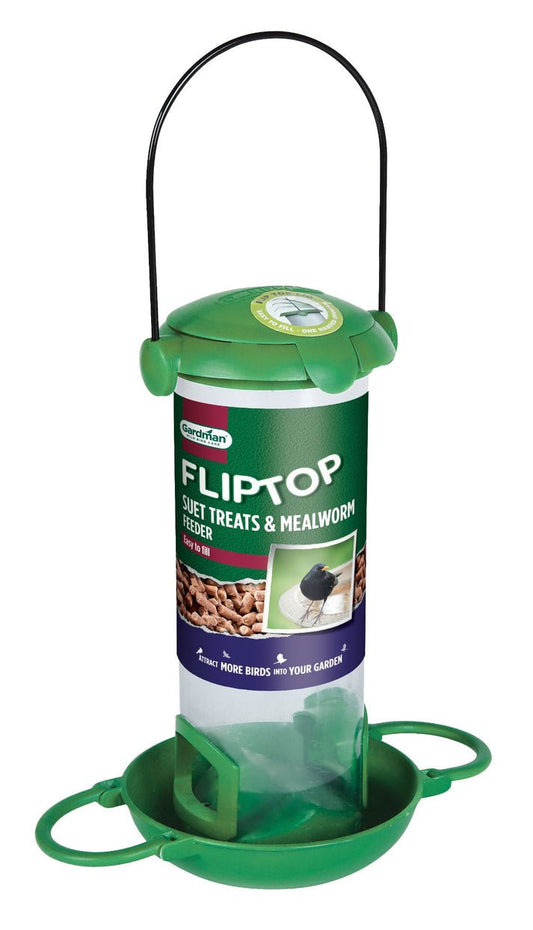 Gardman Flip Top Suet Treat And Mealworm Feeder | Luxury Home Accessories | Heulog Glow