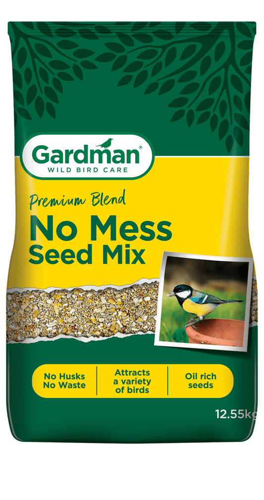 Gardman No Mess Seed Mix 12.55kg | Luxury Home Accessories | Heulog Glow