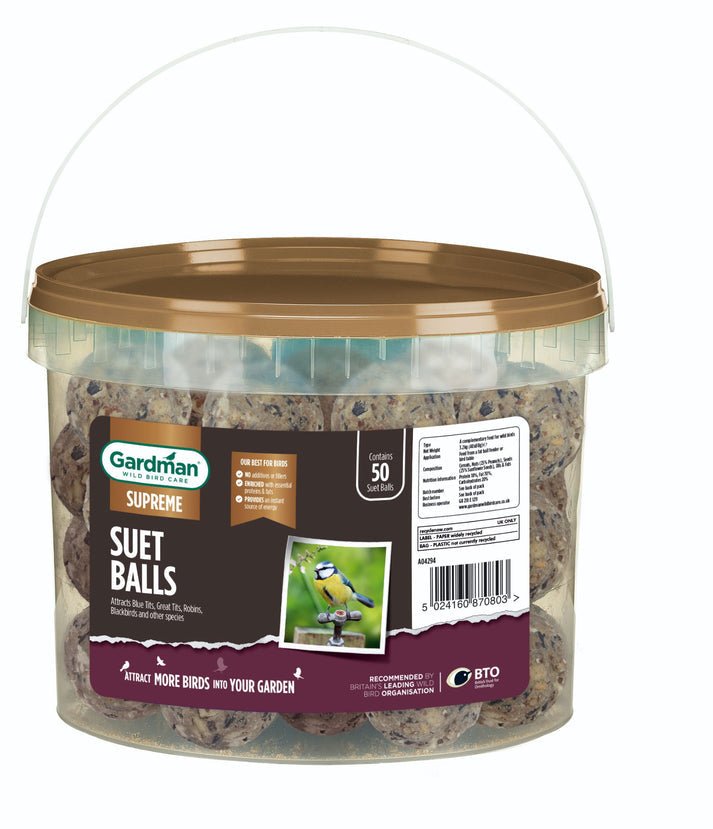 Gardman Supreme Suet Balls 50 Tub | Luxury Home Accessories | Heulog Glow