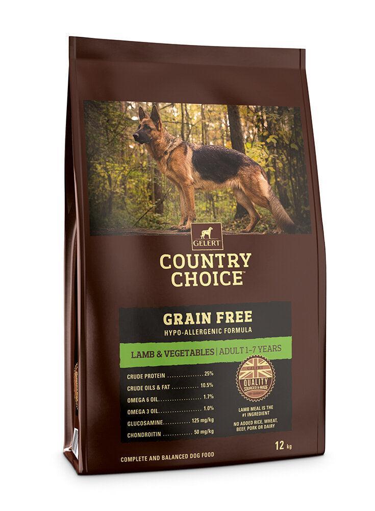 Gelert Country Choice Adult Grain Free Lamb & Vegetable 12kg | Luxury Home Accessories | Heulog Glow