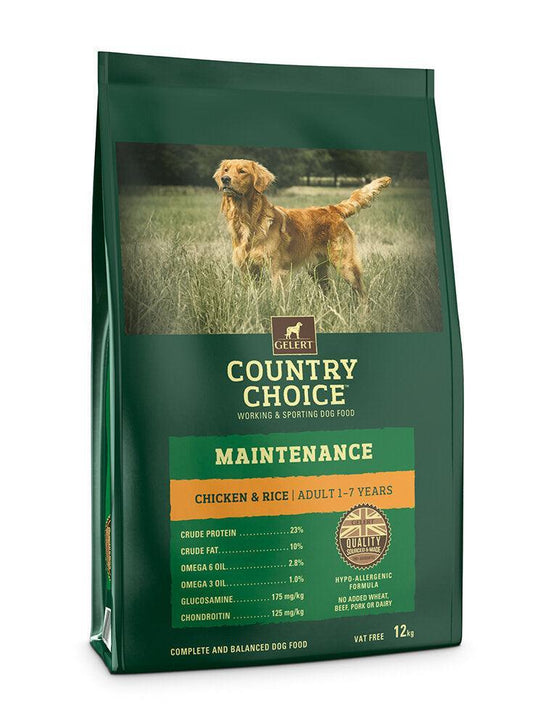 Gelert Country Choice Adult Maintenance Chicken 12kg VAT FREE | Luxury Home Accessories | Heulog Glow