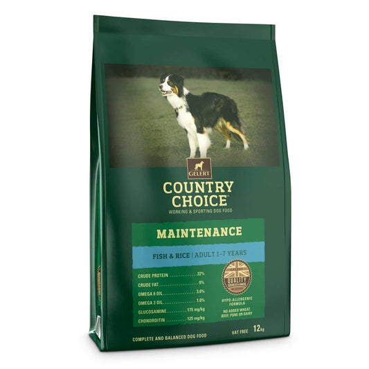 Gelert Country Choice Adult Maintenance Fish 12kg VAT FREE | Luxury Home Accessories | Heulog Glow