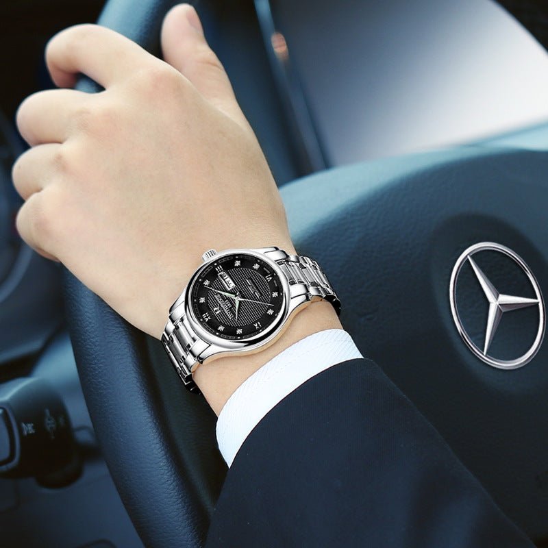 Genuine Rui edge watches men's automatic mechanical watches business men's watch luminous hollow water-proof fine steel | Luxury Home Accessories | Heulog Glow