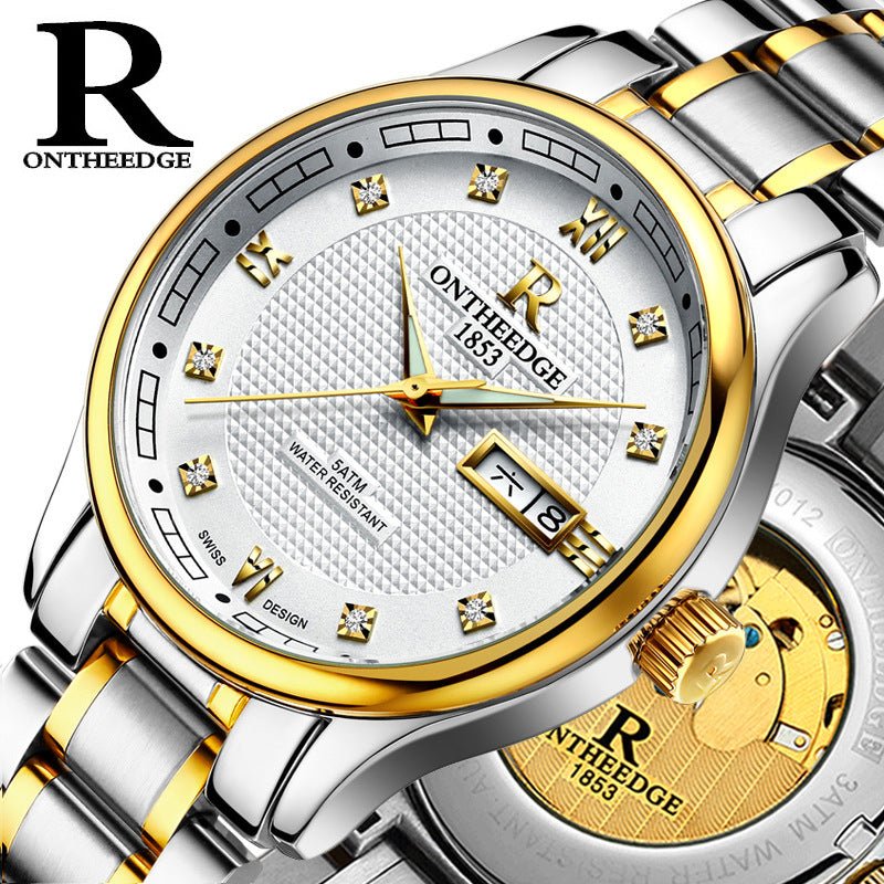 Genuine Rui edge watches men's automatic mechanical watches business men's watch luminous hollow water-proof fine steel | Luxury Home Accessories | Heulog Glow