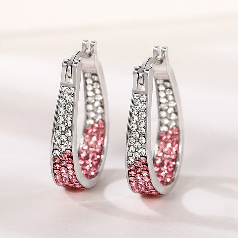 Geometric Diamond Ear Clip Earrings | Luxury Letter Style Women's Jewellery | Luxury Home Accessories | Heulog Glow