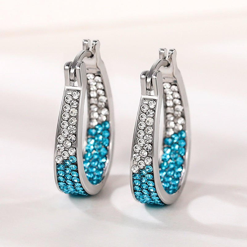 Geometric Diamond Ear Clip Earrings | Luxury Letter Style Women's Jewellery | Luxury Home Accessories | Heulog Glow