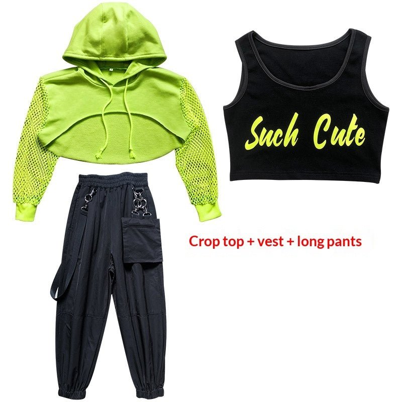 Girls' Jazz Dance Costume Performance Outfit Set | Luxury Home Accessories | Heulog Glow