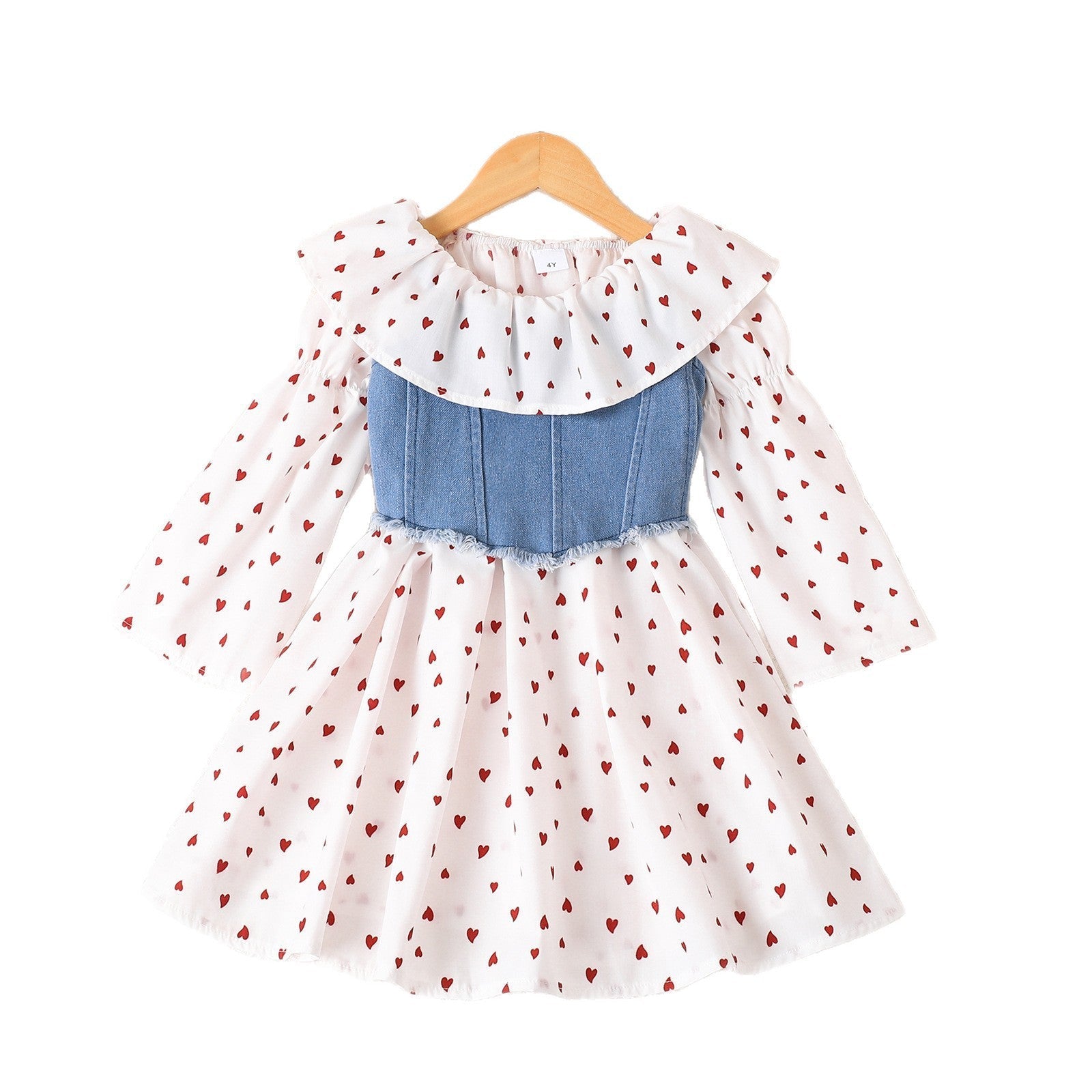 Girl's Printed Long Sleeve Dress Two-piece Set | Luxury Home Accessories | Heulog Glow