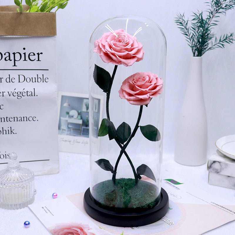 Glass Cover Rose Valentine's Day Christmas Gift | Luxury Home Accessories | Heulog Glow