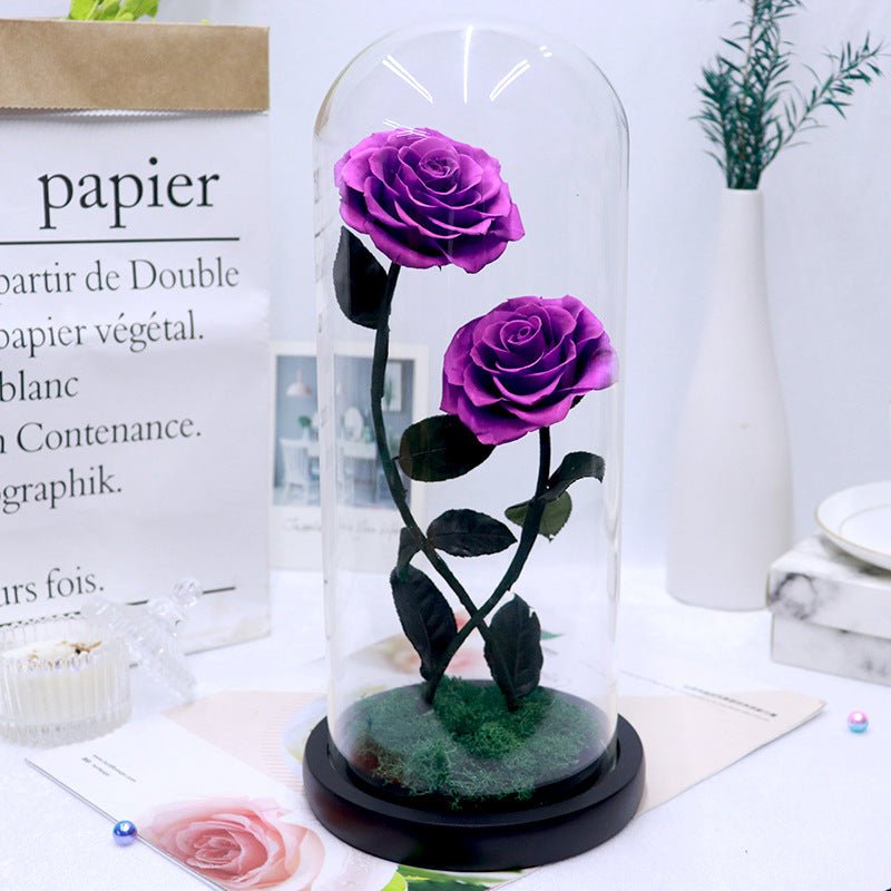 Glass Cover Rose Valentine's Day Christmas Gift | Luxury Home Accessories | Heulog Glow