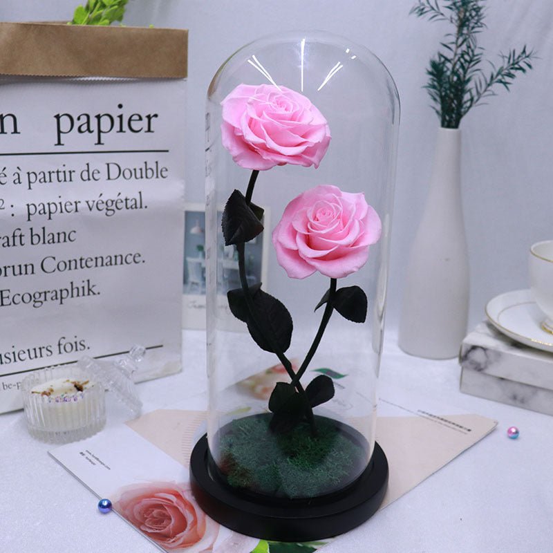 Glass Cover Rose Valentine's Day Christmas Gift | Luxury Home Accessories | Heulog Glow
