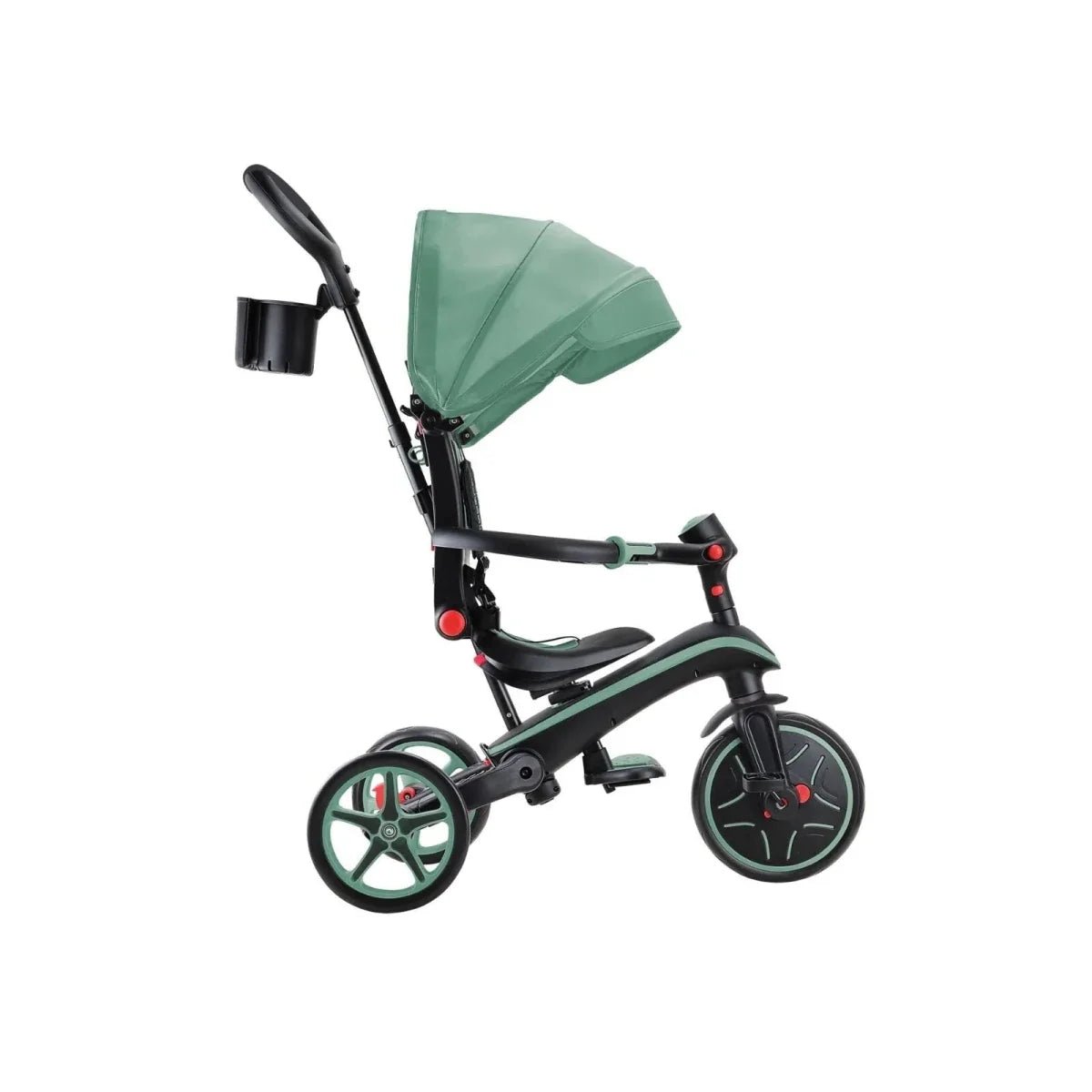 Globber 4-in-1 Explorer Trike Foldable - Olive | Luxury Home Accessories | Heulog Glow