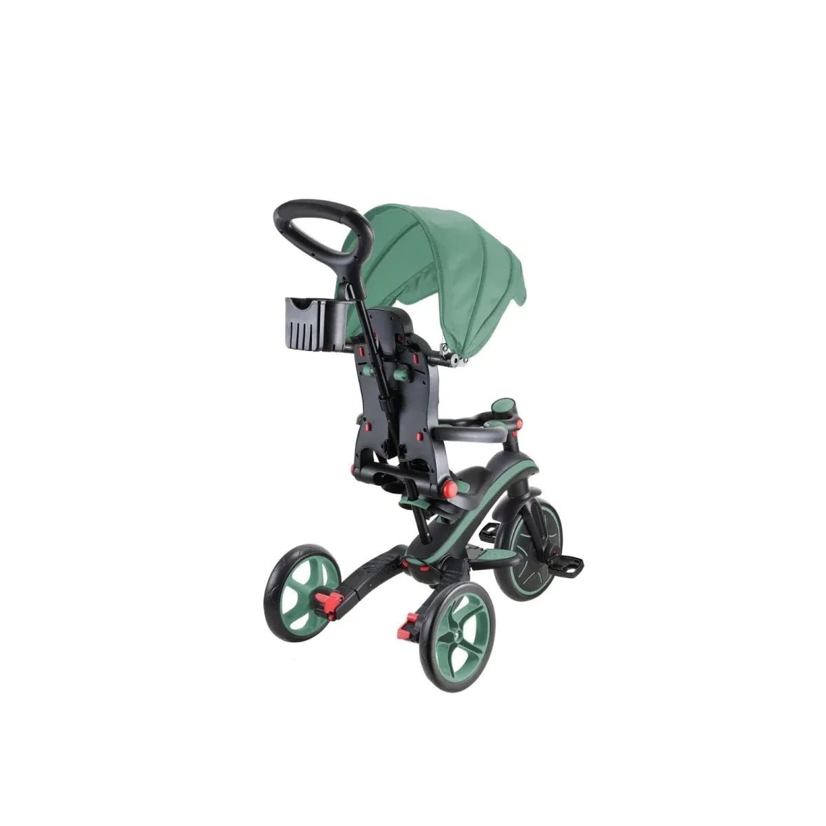 Globber 4-in-1 Explorer Trike Foldable - Olive | Luxury Home Accessories | Heulog Glow
