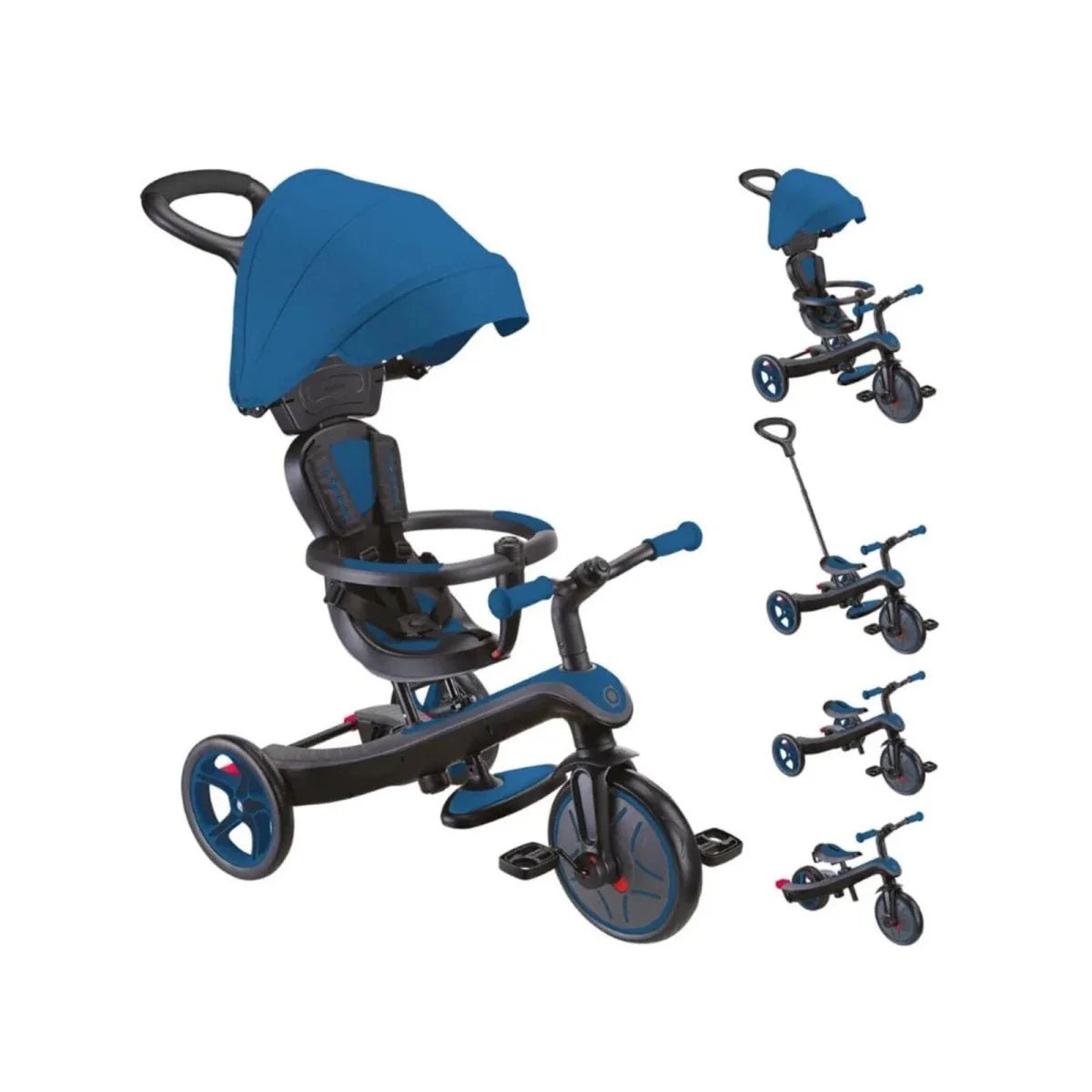 Globber 4-in-1 Explorer Trike - Royal Blue | Luxury Home Accessories | Heulog Glow