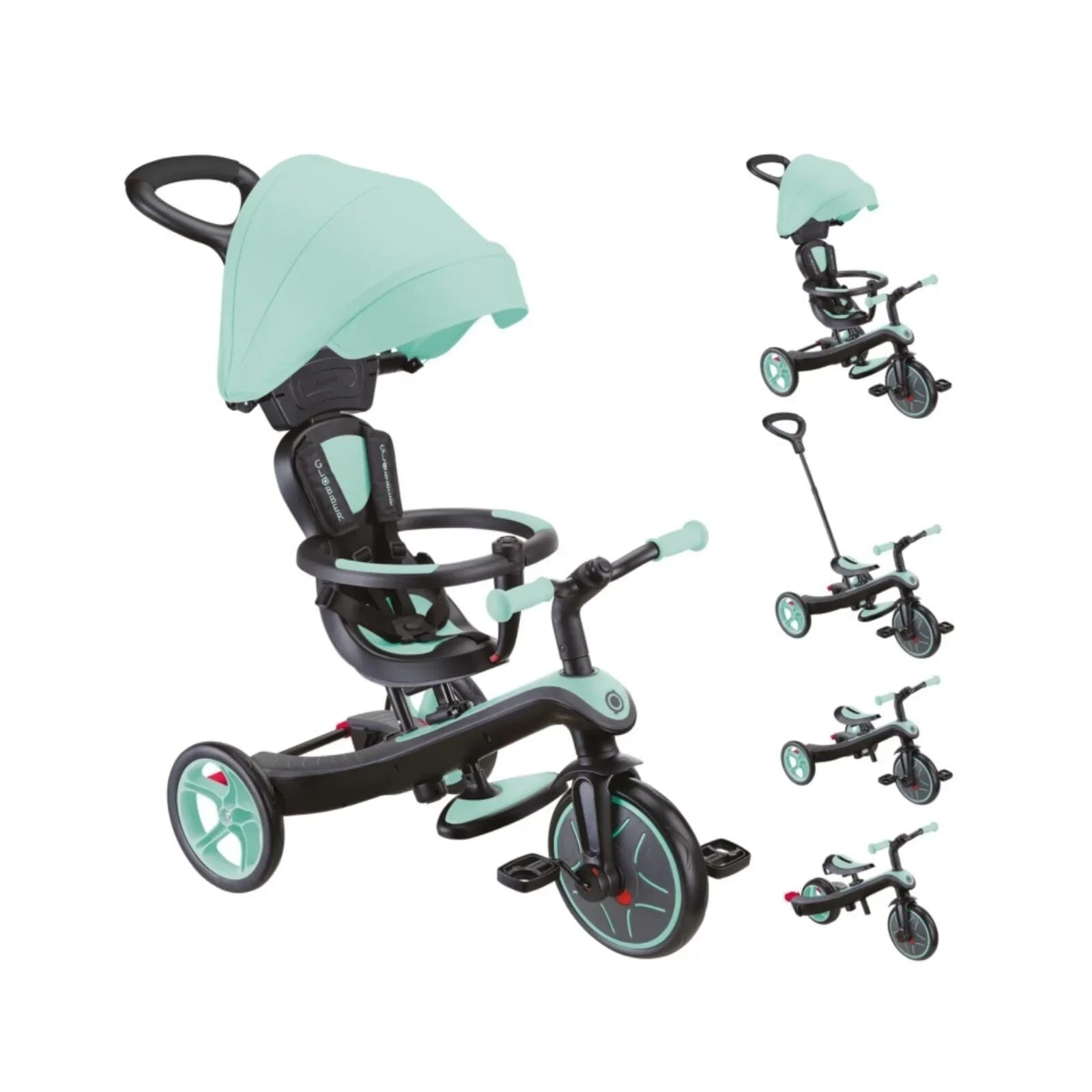 Globber Explorer Trike 4 in 1 - Mint | Luxury Home Accessories | Heulog Glow