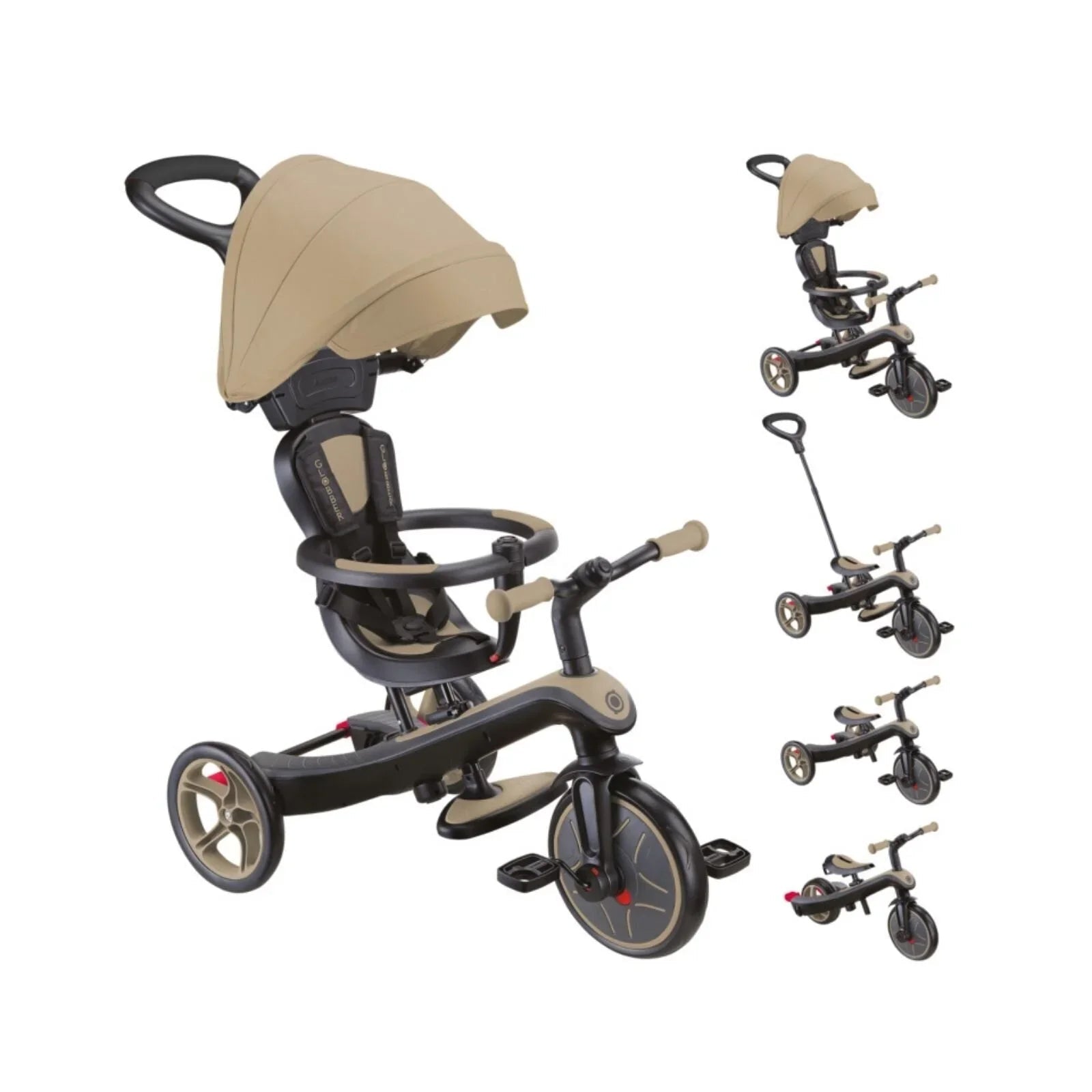 Globber Explorer Trike 4-in-1 - Sand | Luxury Home Accessories | Heulog Glow