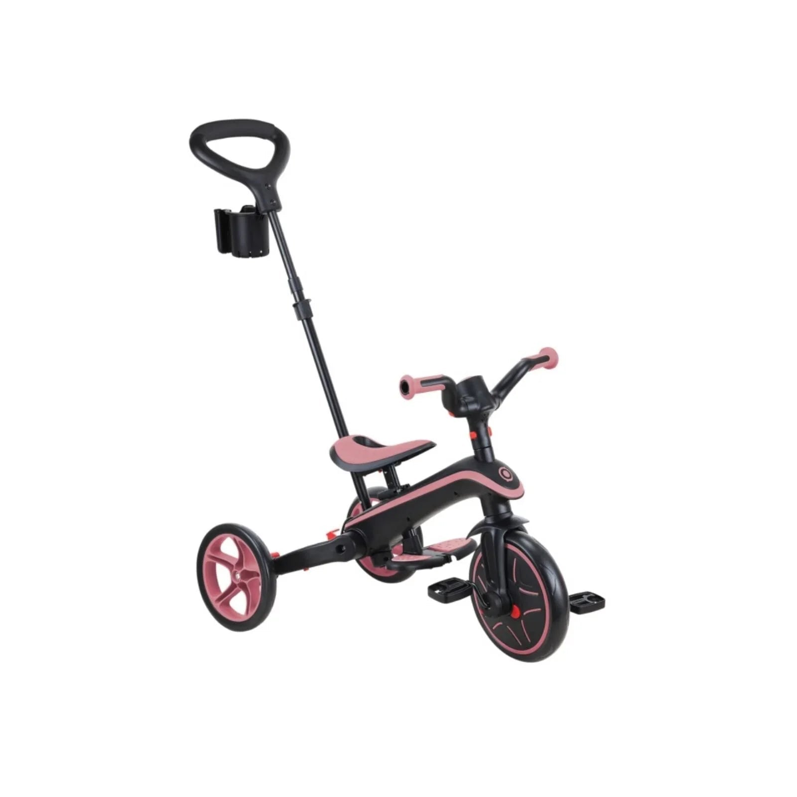 Globber Explorer Trike Foldable 4 in 1 - Deep Pastel Pink | Luxury Home Accessories | Heulog Glow