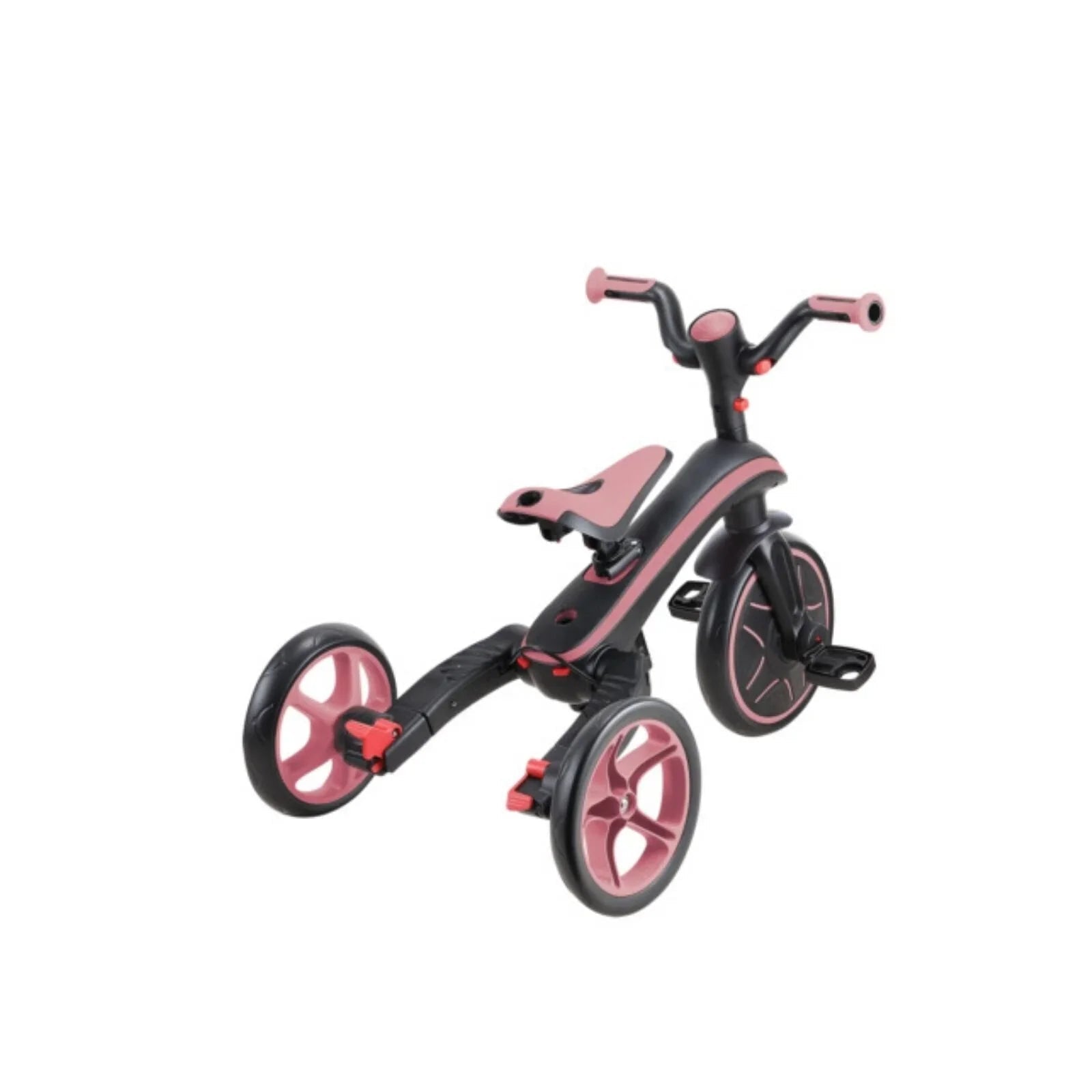 Globber Explorer Trike Foldable 4 in 1 - Deep Pastel Pink | Luxury Home Accessories | Heulog Glow